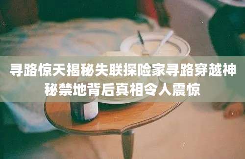寻路惊天揭秘失联探险家寻路穿越神秘禁地背后真相令人震惊