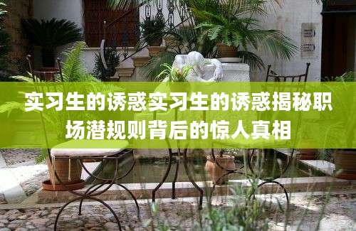 实习生的诱惑实习生的诱惑揭秘职场潜规则背后的惊人真相