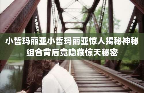 小哲玛丽亚小哲玛丽亚惊人揭秘神秘组合背后竟隐藏惊天秘密