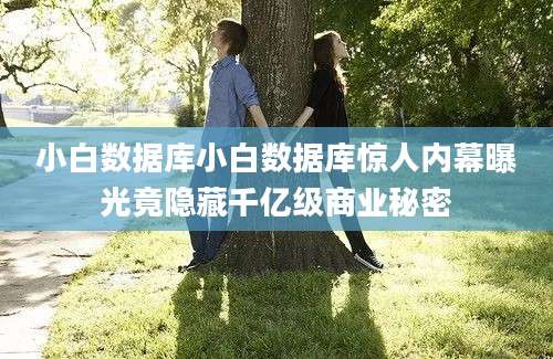 小白数据库小白数据库惊人内幕曝光竟隐藏千亿级商业秘密