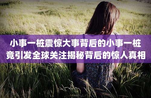 小事一桩震惊大事背后的小事一桩竟引发全球关注揭秘背后的惊人真相