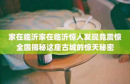 家在临沂家在临沂惊人发现竟震惊全国揭秘这座古城的惊天秘密