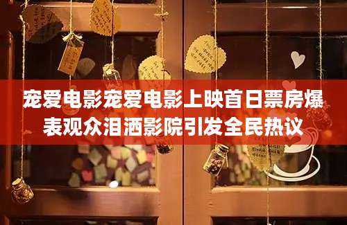 宠爱电影宠爱电影上映首日票房爆表观众泪洒影院引发全民热议