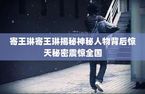 寄王琳寄王琳揭秘神秘人物背后惊天秘密震惊全国
