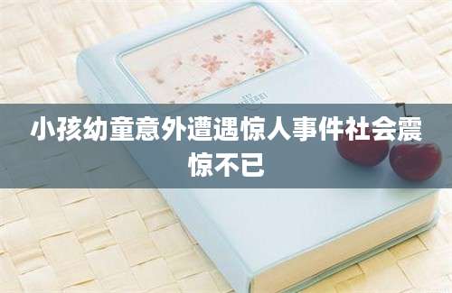小孩幼童意外遭遇惊人事件社会震惊不已