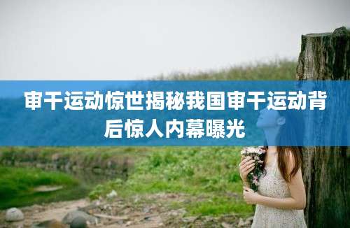 审干运动惊世揭秘我国审干运动背后惊人内幕曝光