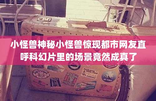 小怪兽神秘小怪兽惊现都市网友直呼科幻片里的场景竟然成真了