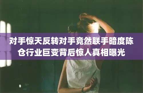 对手惊天反转对手竟然联手暗度陈仓行业巨变背后惊人真相曝光
