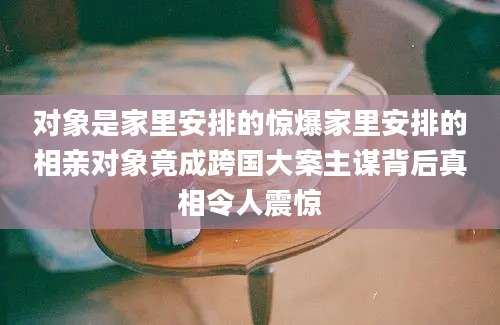 对象是家里安排的惊爆家里安排的相亲对象竟成跨国大案主谋背后真相令人震惊