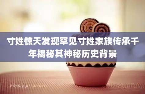寸姓惊天发现罕见寸姓家族传承千年揭秘其神秘历史背景