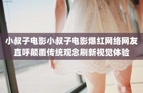 小叔子电影小叔子电影爆红网络网友直呼颠覆传统观念刷新视觉体验