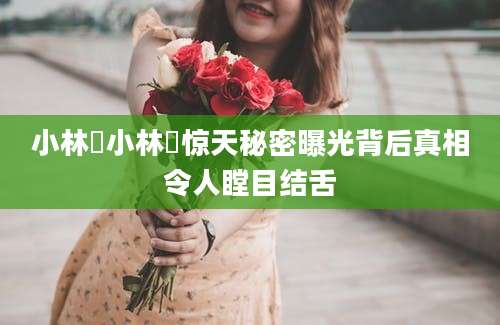 小林豊小林豊惊天秘密曝光背后真相令人瞠目结舌