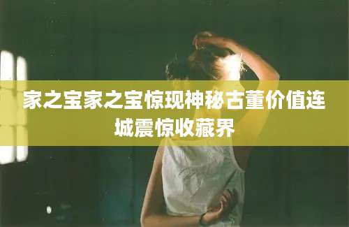 家之宝家之宝惊现神秘古董价值连城震惊收藏界