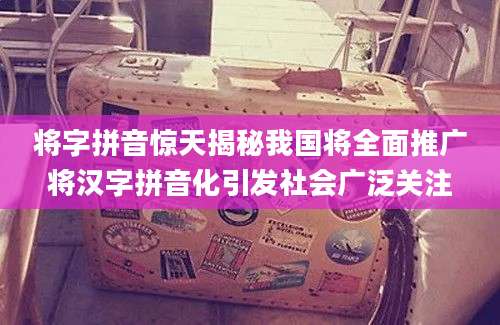 将字拼音惊天揭秘我国将全面推广将汉字拼音化引发社会广泛关注