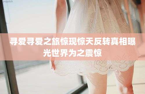 寻爱寻爱之旅惊现惊天反转真相曝光世界为之震惊