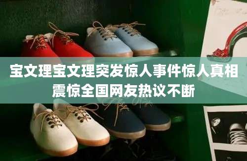 宝文理宝文理突发惊人事件惊人真相震惊全国网友热议不断