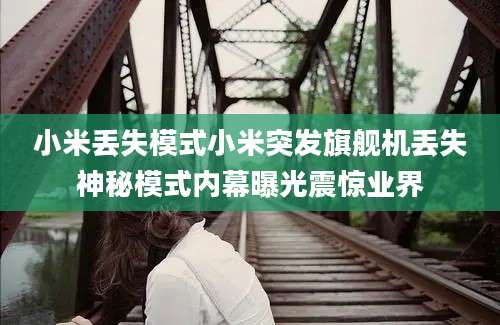 小米丢失模式小米突发旗舰机丢失神秘模式内幕曝光震惊业界