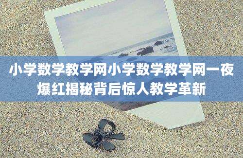 小学数学教学网小学数学教学网一夜爆红揭秘背后惊人教学革新