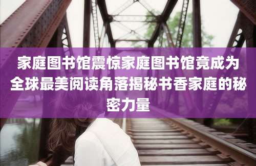 家庭图书馆震惊家庭图书馆竟成为全球最美阅读角落揭秘书香家庭的秘密力量