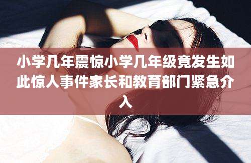 小学几年震惊小学几年级竟发生如此惊人事件家长和教育部门紧急介入