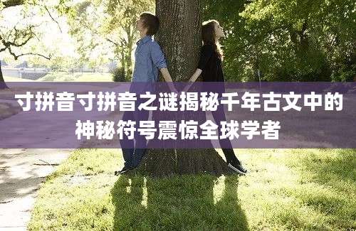 寸拼音寸拼音之谜揭秘千年古文中的神秘符号震惊全球学者