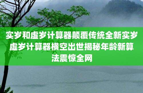 实岁和虚岁计算器颠覆传统全新实岁虚岁计算器横空出世揭秘年龄新算法震惊全网