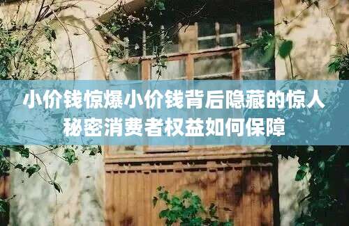 小价钱惊爆小价钱背后隐藏的惊人秘密消费者权益如何保障