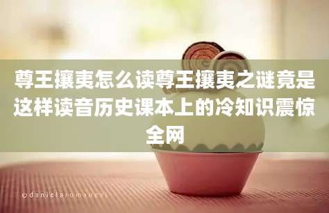 尊王攘夷怎么读尊王攘夷之谜竟是这样读音历史课本上的冷知识震惊全网