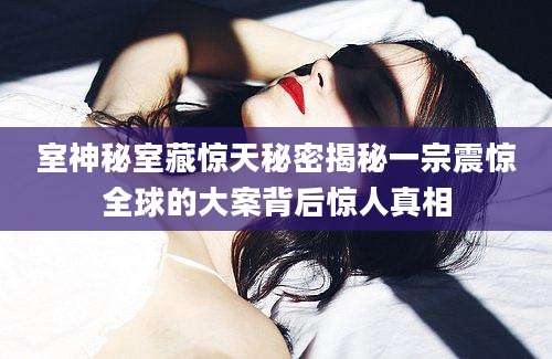 室神秘室藏惊天秘密揭秘一宗震惊全球的大案背后惊人真相