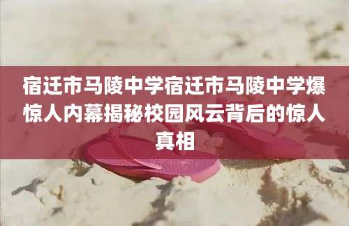 宿迁市马陵中学宿迁市马陵中学爆惊人内幕揭秘校园风云背后的惊人真相