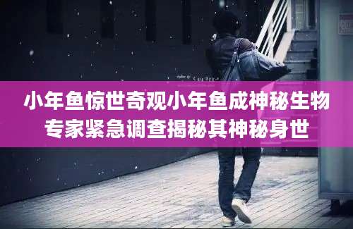 小年鱼惊世奇观小年鱼成神秘生物专家紧急调查揭秘其神秘身世