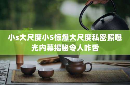 小s大尺度小S惊爆大尺度私密照曝光内幕揭秘令人咋舌