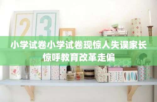 小学试卷小学试卷现惊人失误家长惊呼教育改革走偏