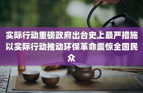 实际行动重磅政府出台史上最严措施以实际行动推动环保革命震惊全国民众
